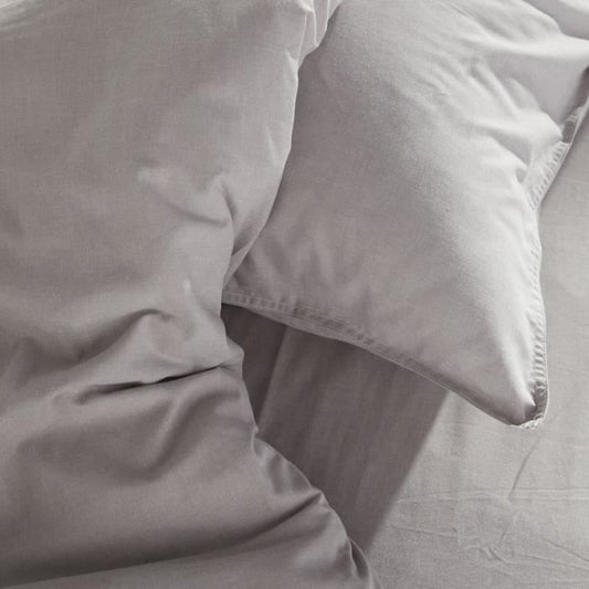 Duvet cover - TODAY - CHARME - Chambray - Light gray Constance - 260 x 240 cm