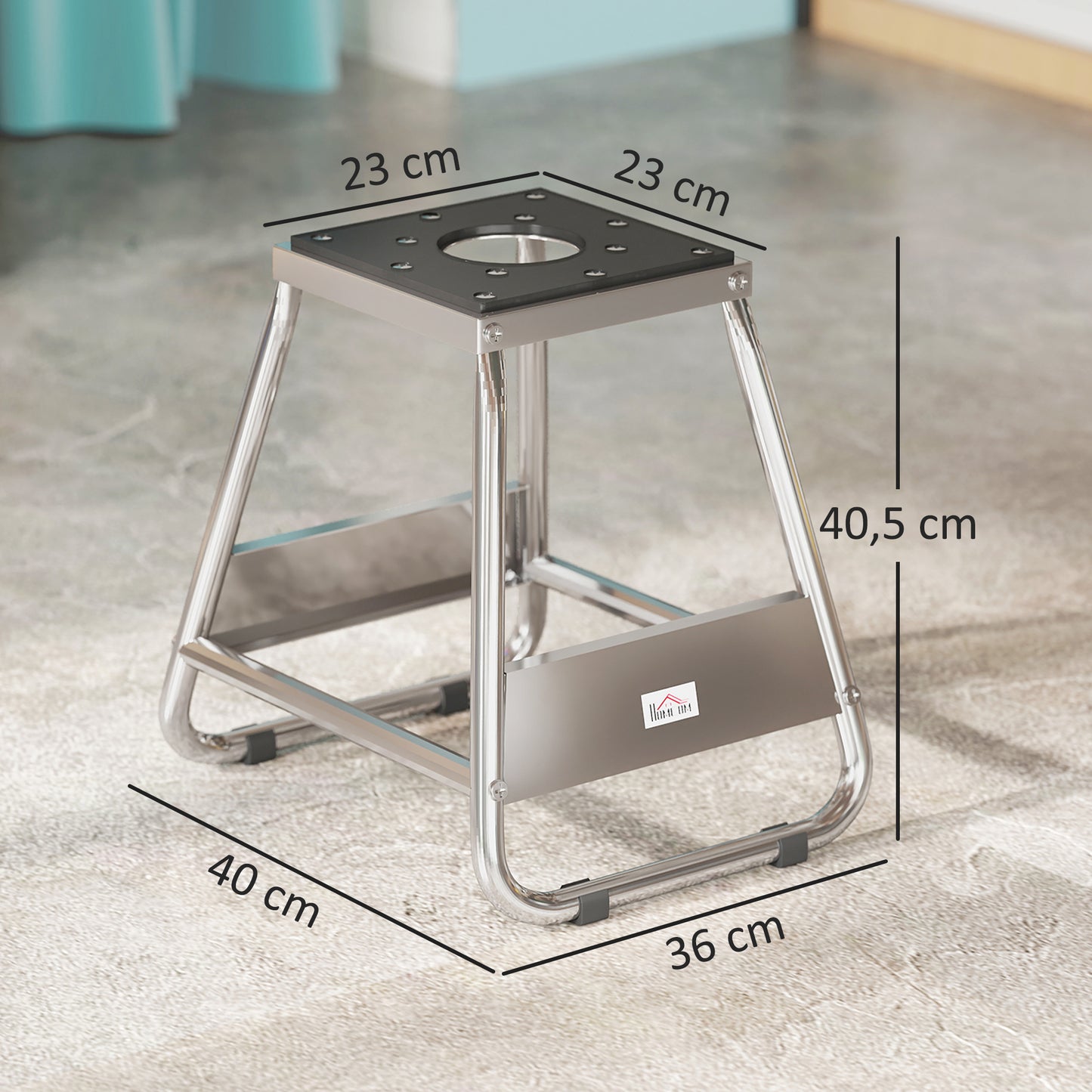 HOMCOM Motorrad Ständer, universal Motorrad Halterung bis 500kg belastbar, Motorradständer Stahl Grau