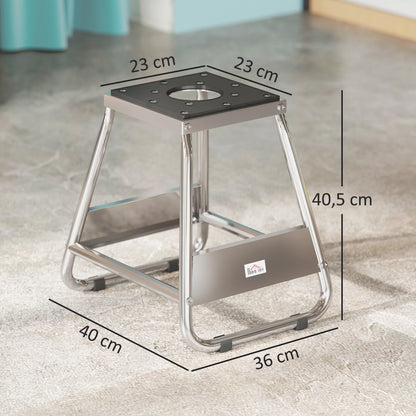 HOMCOM Motorrad Ständer, universal Motorrad Halterung bis 500kg belastbar, Motorradständer Stahl Grau