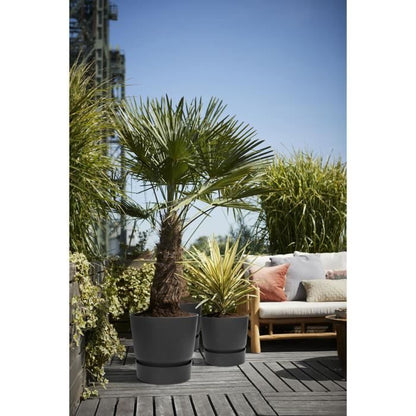 ELHO Greenville 47 round flowerpot - Outdoor - Ø 47 x H 44.1 cm - Black living