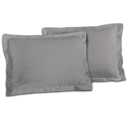 Lovely Home Lot of 2 pillowcases 100% cotton 50x70 cm - Light gray
