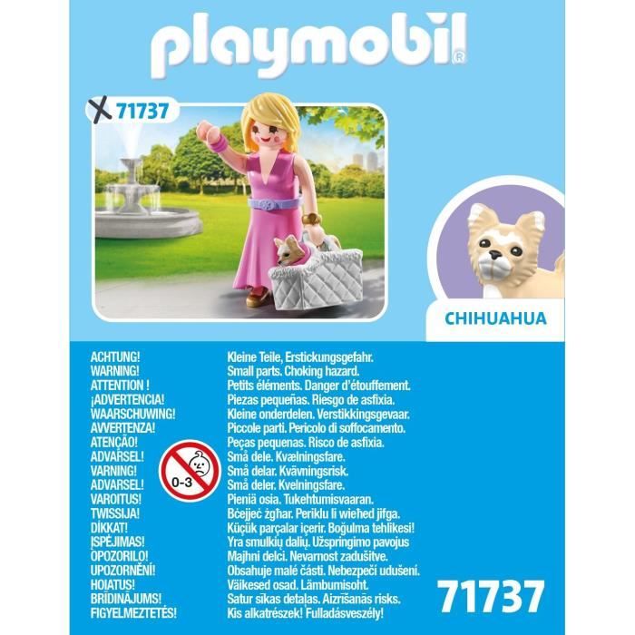 PLAYMOBIL 71737 Lady with Chihuahua and Transport Basket