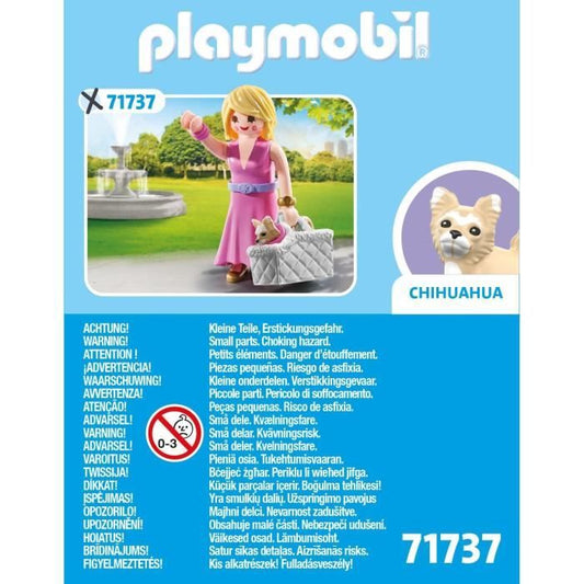PLAYMOBIL 71737 Lady with Chihuahua and Transport Basket