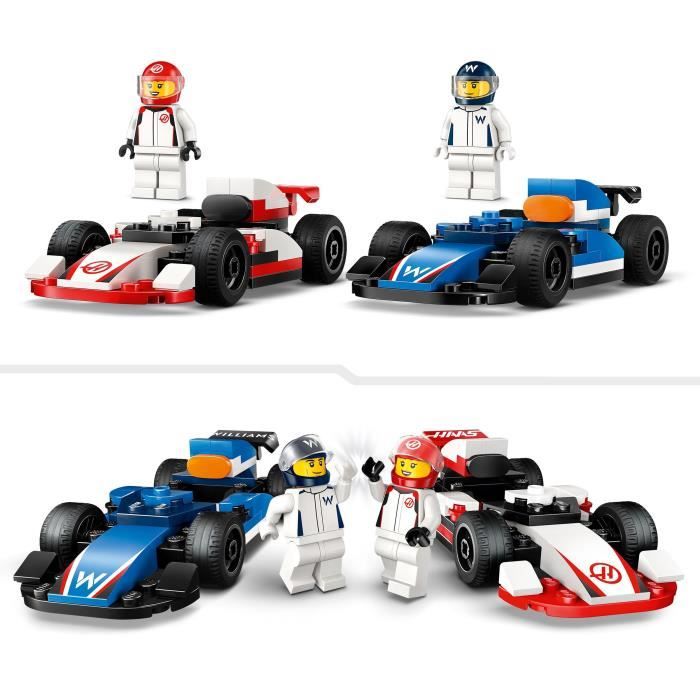 LEGO City 60464 Williams Racing and Haas F1 Racing Cars - Toy for 4 year olds