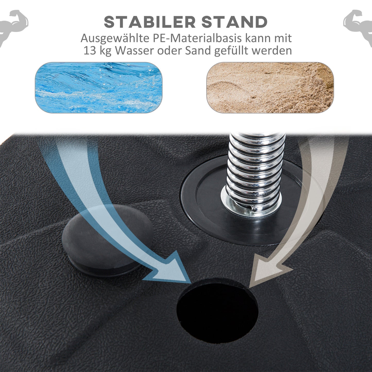 HOMCOM Box-Set mit Punchingball, höhenverstellbar, inkl. Boxhandschuhe, 126-144cm, Rot