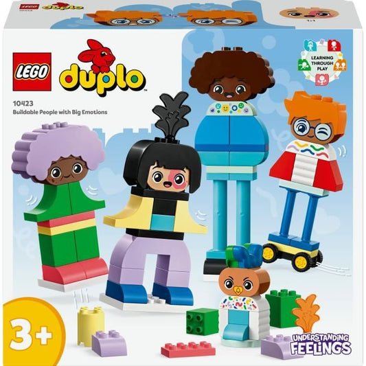 LEGO 10423 DUPLO My Town Characters to Build with Different Emotions, Toy with 71 Bricks with 5 Characters