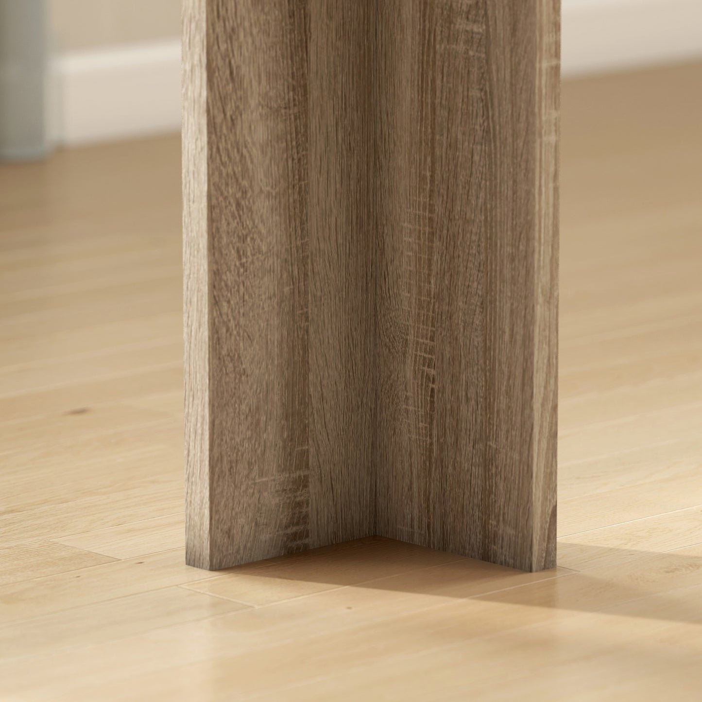 HOMCOM Ausziehbarer Esstisch, von 180 auf 260 cm erweiterbar, für 6-10 Personen, Holz