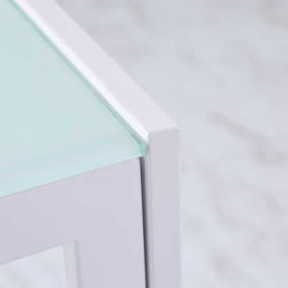 HOMCOM Esstisch Küchentisch großer Tisch, modernes Design, 120 cm x 60 cm x 75 cm, Weiß