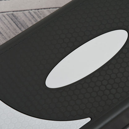 HOMCOM Aerobic-Stepper 3-stufig höhenverstellbar 80 x 31 x 20 cm Schwarz+Grau