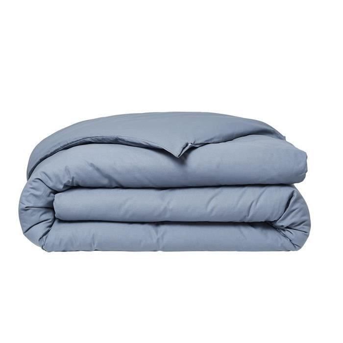 Duvet cover Today Essential - 140 x 200 cm - 1 person - 100% UNI cotton - Denim