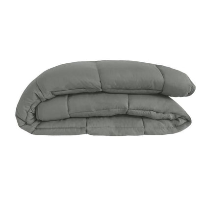 400g/m² microfiber duvet Calgary steel & silver 220x240cm