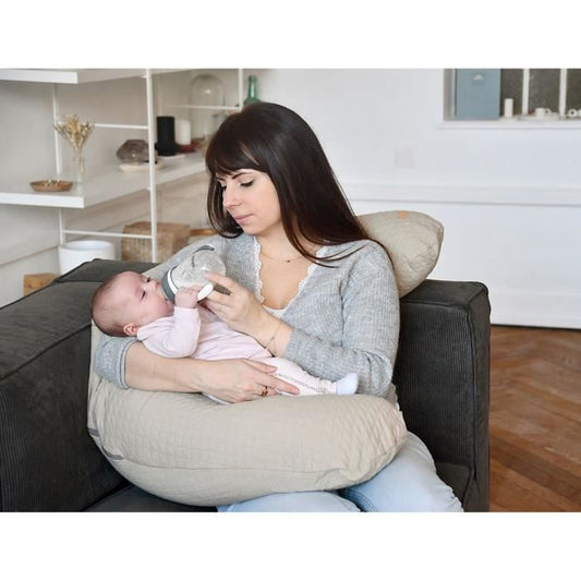 Red Castle Big Flopsy Nursing Pillow Cotton Flower - Linen