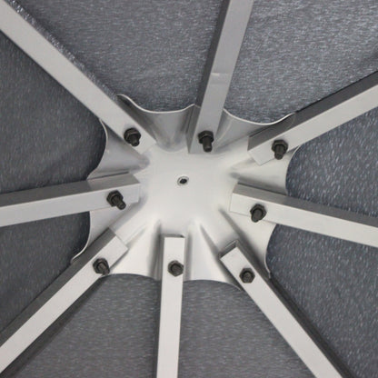 Outsunny Gartenpavillon 2,95 x 2,95 m Pavillon Gartenzelt Festzelt Partyzelt Stahl Polyester Grau