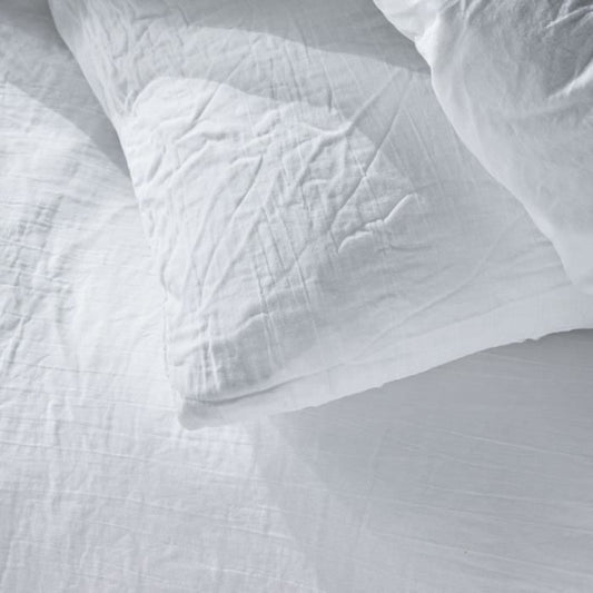 Bedding set - TODAY - 123318 - 1 person - 140x200 cm - Plain cotton gauze - Chalk