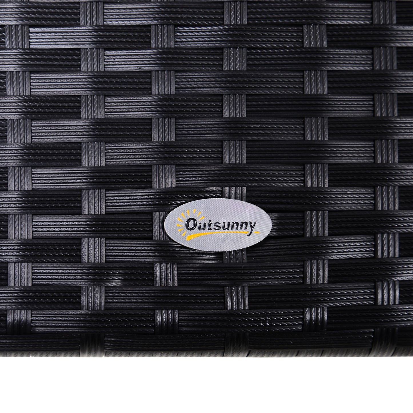 Outsunny Hollywoodschaukel 3-Sitzer aus Polyrattan Gartenschaukel mit verstellbar Sonnendach Sonnenschutz Sitzkissen Hängebank bis 360 kg belastbar Hängeschaukel für Garten 198x124x179cm Schwarz