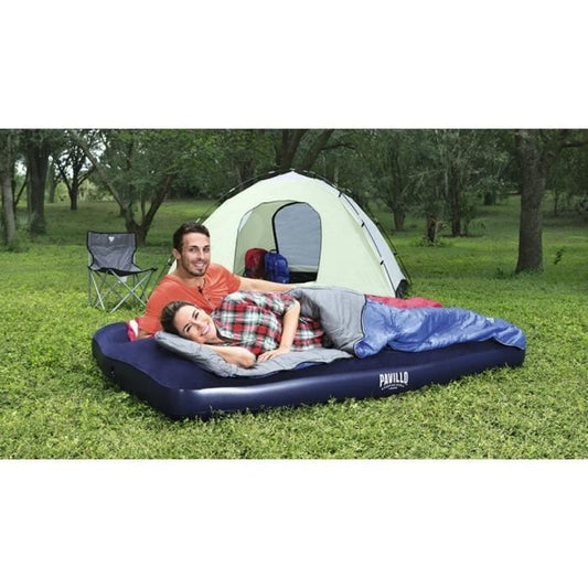 Inflatable camping mattress - BESTWAY - 67225 - 2 places - 1.91m x 1.37m x 22cm - With integrated foot pump