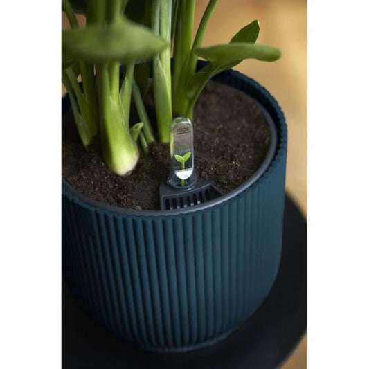 Vibes round flower pot - Plastic - Ø22 - Dark blue