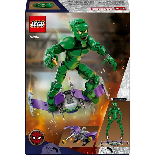 LEGO Marvel 76284 Green Goblin Buildable Minifigure Superhero Toy for Kids