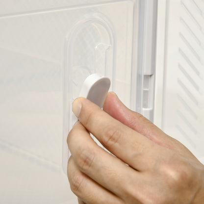 HOMCOM Modulares Regalsystem mit 18 Fächern, Steckregal, 25 cm x 35 cm x 19 cm, Transparent