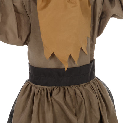 HOMCOM Grusel-Puppe Halloween-Dekoration, beweglicher Kopf, rote Augen, Batteriebetrieb