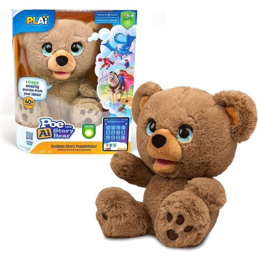 Interactive plush toy - GIOCHI PREZIOSI - Poe storyteller bear - from 4 years old - LAY00