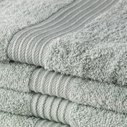 TODAY Essential - Set of 5 bath sheets 70x130 cm 100% Cotton, Celadon color