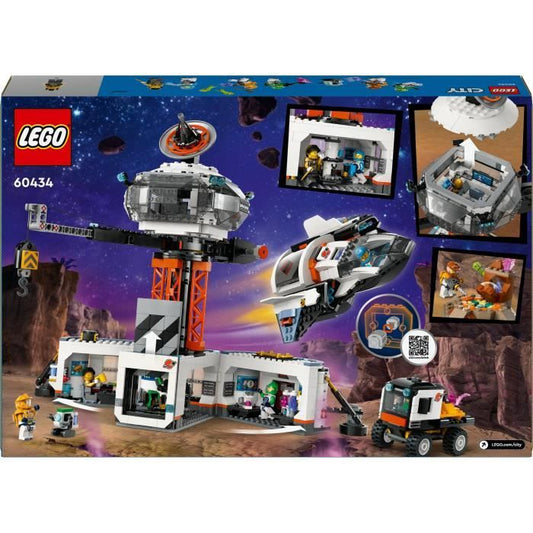 LEGO 60438 City Space Station and Rocket Launch Base, Space Toy, with Robot and 6 Minifigures