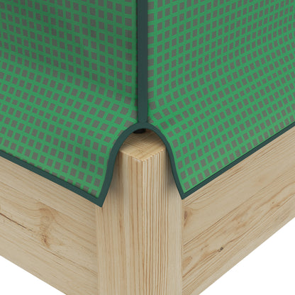 Outsunny 2-in-1 Hochbeet Pflanzenkasten Frühbeet Gewächshaus, 86 cm x 60cm x 165 cm, Natur + Grün