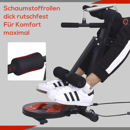 HOMCOM Sit Up Bank klappbar multifunktion Hantelbank mit Widerstand, Trainingsbank für Ganzkörpertraining Flachbank Schrägbank Bauchtrainer für Zuhause Fitnessstudio Fitnessbank bis zu 120 kg