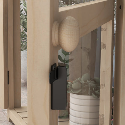 Outsunny Frühbeet Hochbeet Pflanzenbeet, wetterbeständig, 2 Ebenen, Fichtenholz, 103 x 61 x 103 cm, Natur