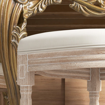 HOMCOM 2er-Set Esszimmerstühle Küchenstühle, Vintage Design, Wienergeflecht-Optik, Natur + Creme