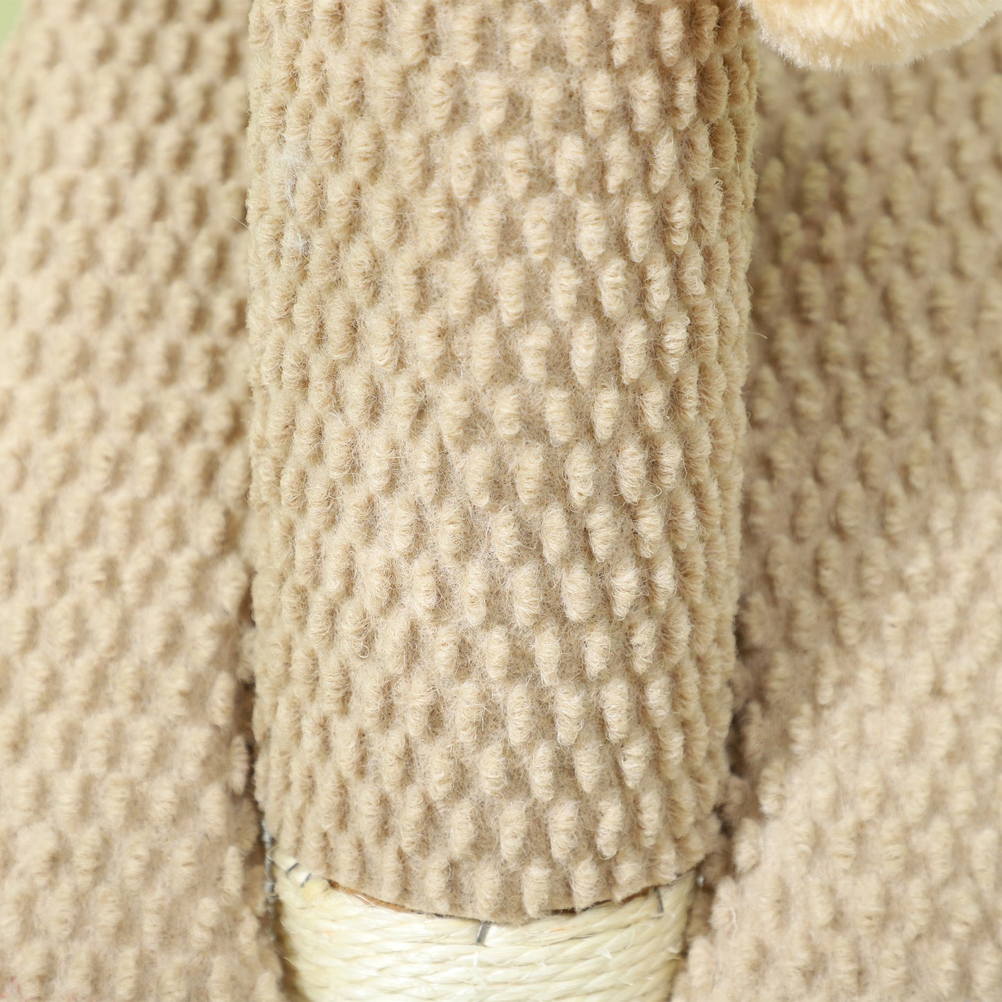 PawHut Kratzbaum mit Kratzbrett, Spielball, Noppenstruktur/Sisal, 54 cm, Hellbraun