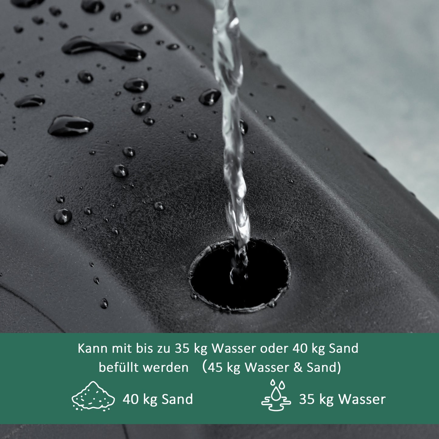 HOMCOM Basketballständer mit Rollen 83x55cm Rückwand, Mobiler Basketballkorb mit Ständer, verstellbare Korbhöhe 156 bis 210 cm, Basketballanlage für Kinder Jugendliche, fürs Außenbereich