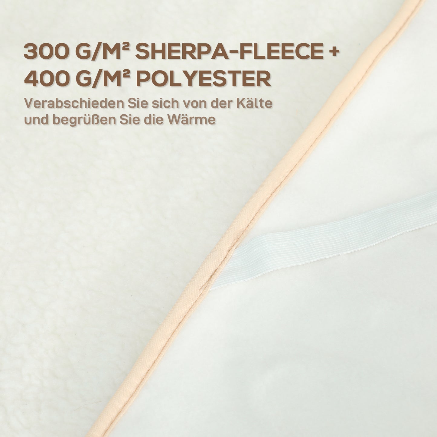 HOMCOM Heizdecke mit Dualzonensteuerung 160 x 140 cm maschinenwaschbar mit 5 Heizstufen, 10 Stunden Timer, Überhitzungsschutz