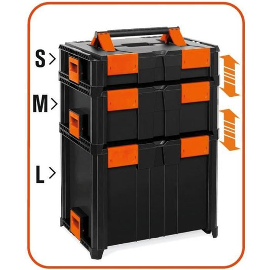 Professional case - TOOD - Nestable - ABS - 46x34x14 cm