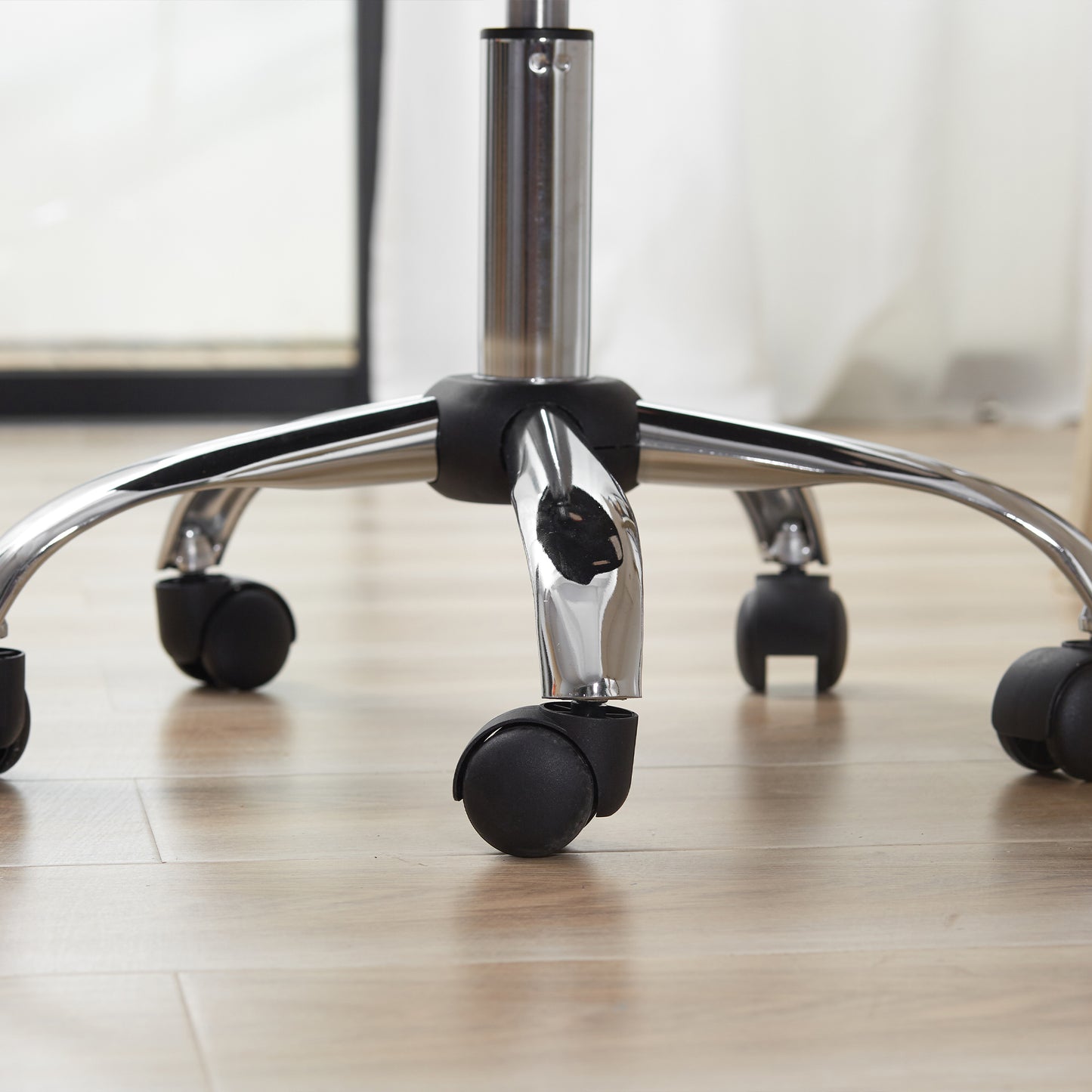 Vinsetto Bürostuhl Schreibtischstuhl, höhenverstellbar, Mesh, 43 cm x 58 cm x 100 cm, Schwarz