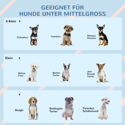 PawHut Hundehütte mit Satteldach, vattenfest, Kunststoff, 65 x 75,7 x 63 cm, Grau