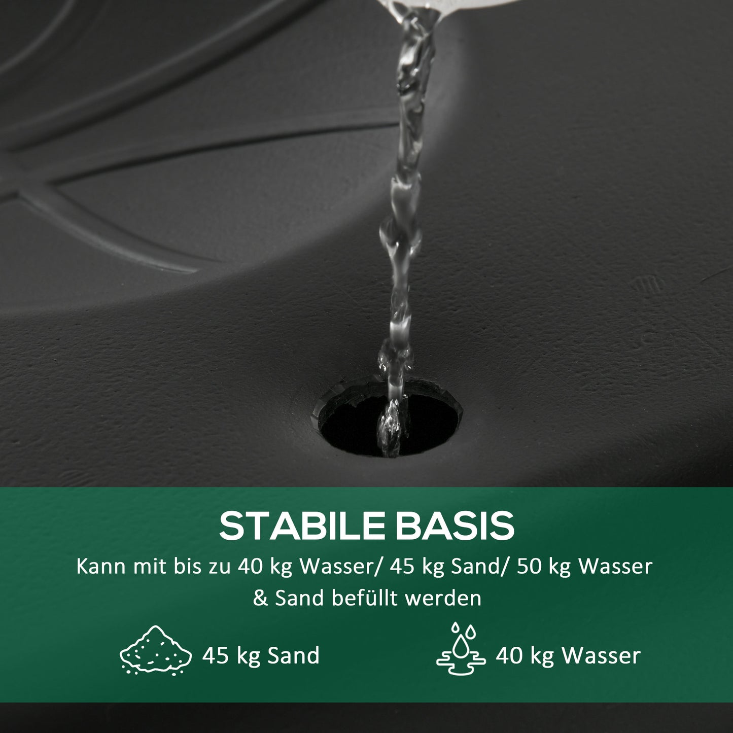 HOMCOM Basketballständer mit Rädern rollbar 210-260 cm höhenverstellbar Basketballkorb mit Ständer geeignet für den Außen- und Innenbereich Stahl Kunststoff Schwarz