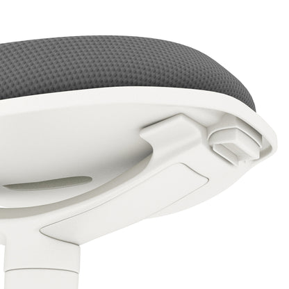 HOMCOM Bürohocker, ergonomischer Stehhocker, höhenverstellbar, bis 120 kg, 42,5 x 35,5 x 56,5-71,5 cm, Grau