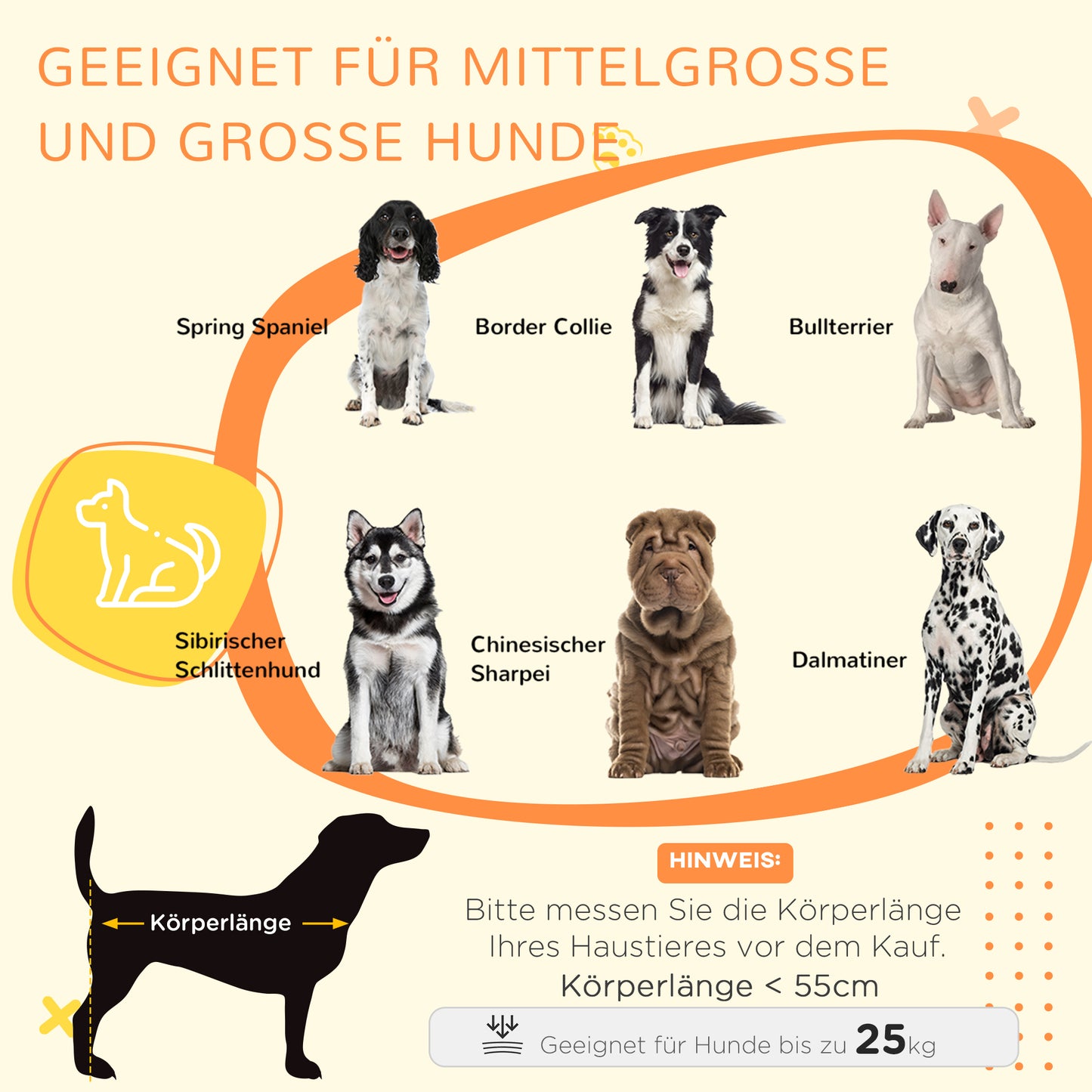 PawHut Hundekäfig Hundebox waschbares Polster, 2 st Verriegelungen, 90 cm x 58 cm x 65 cm, Grau