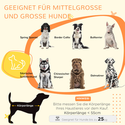 PawHut Hundekäfig Hundebox waschbares Polster, 2 st Verriegelungen, 90 cm x 58 cm x 65 cm, Grau