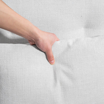 HOMCOM Rollsessel, Leinenoptik, höhenverstellbar, 160 Grad neigbar, Fußstütze, Cremeweiß