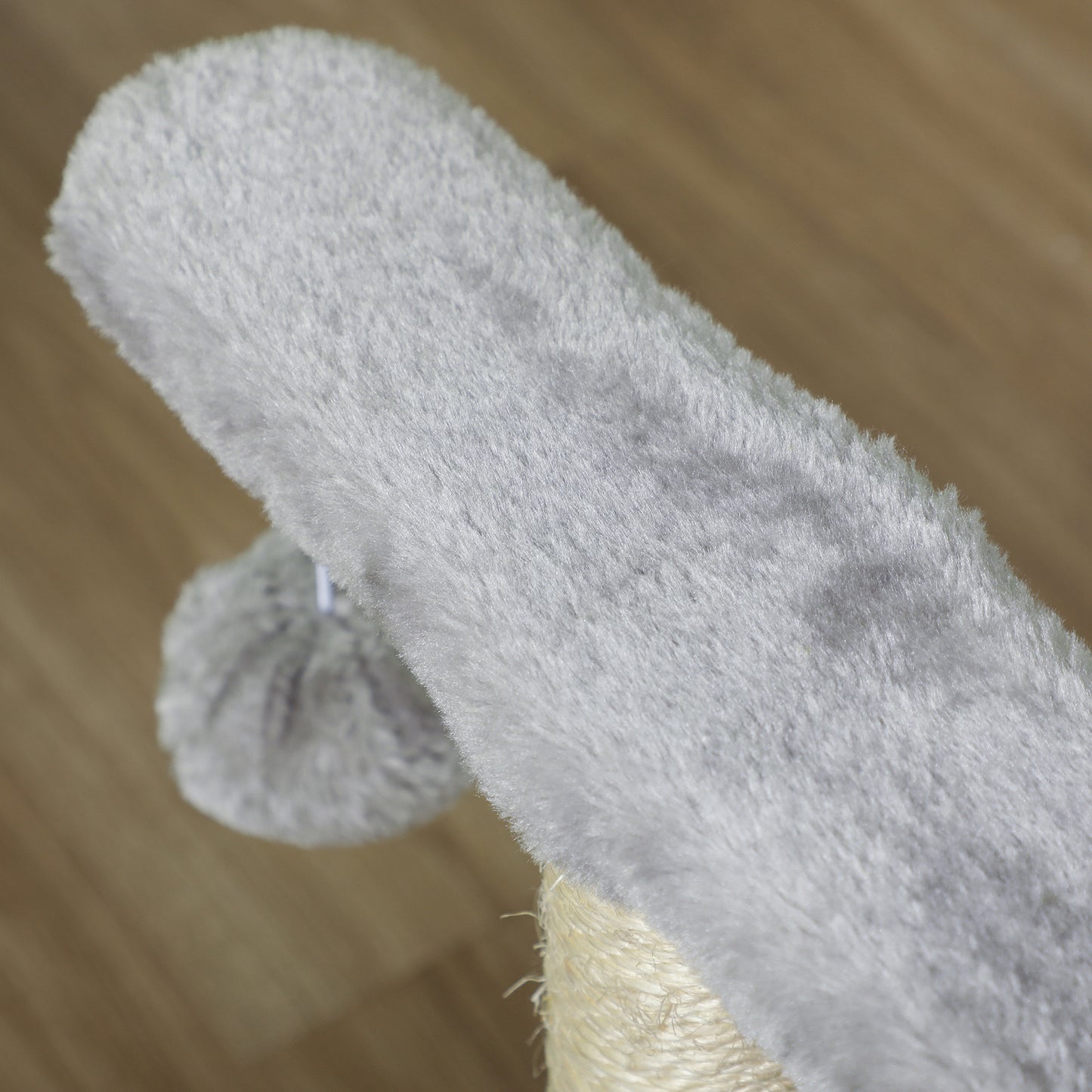 PawHut Kratzbaum liten Katzenkratzbaum Spielbaum Kratzstamm für Katzen mit Spielball Braun 40 x 30 x 43 cm