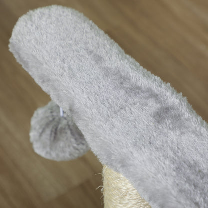 PawHut Kratzbaum liten Katzenkratzbaum Spielbaum Kratzstamm für Katzen mit Spielball Braun 40 x 30 x 43 cm