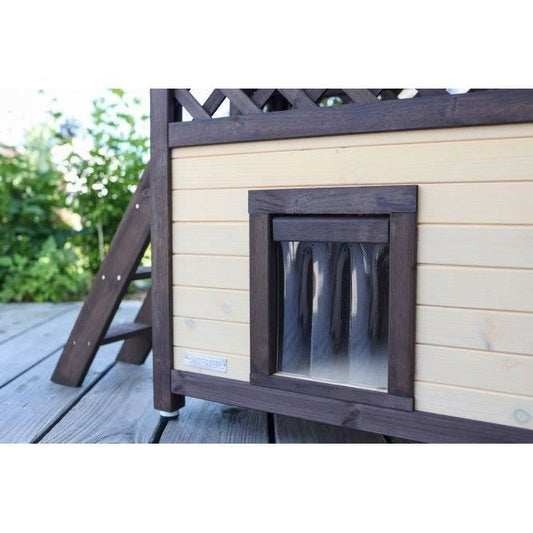 Outdoor cat house 88 x 57 x 77 cm - KERBL - 4-Seasons Deluxe - Thermally insulated interior space