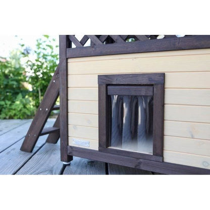 Outdoor cat house 88 x 57 x 77 cm - KERBL - 4-Seasons Deluxe - Thermally insulated interior space