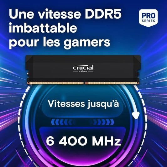 Crucial Pro - Overclocking Edition - DDR5 - kit - 32 GB: 2 x 16 GB - SO DIMM 262 pins - 6000 M...