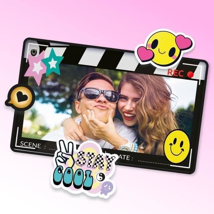 Canal Toys - Instant Print Retro Camera - 4 Rolls of Paper Including 1 Sticker, Markers and Stickers - CLK 019