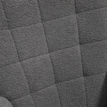 HOMCOM Schaukelstuhl im Retro-Design, Massivholz, Sessel, Relaxsessel, 98 cm x 71 cm x 101 cm, Dunkelgrau