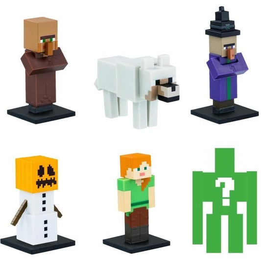 Box of 6 small figurines - BANDAI - Minecraft - 1 mystery figurine